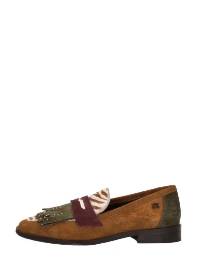 Lazamani Lola, mocassins & loafers voor dames in cognac, foto 1 van 4
