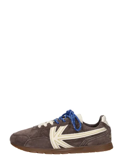 Kaotiko Sneakers Laag, lage sneakers voor dames in donkerbruin, foto 1 van 4