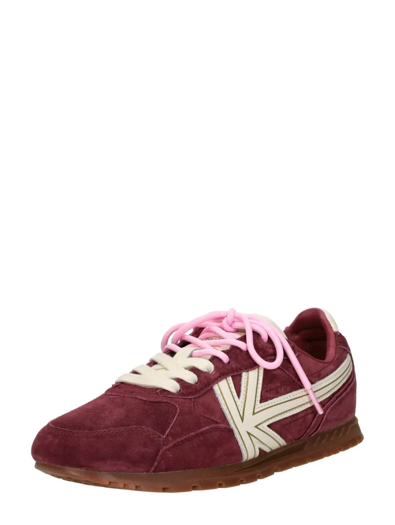 Kaotiko Sneakers Laag, lage sneakers voor dames in bordeaux, foto 2 van 2