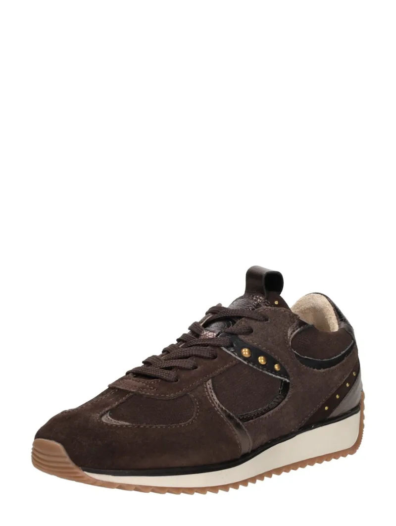 Sub55 Sneakers Laag, lage sneakers voor dames in donkerbruin, foto 2 van 2