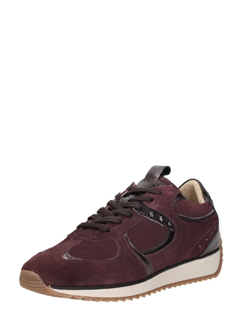 Sub55 Sneakers Laag, lage sneakers voor dames in bordeaux, foto 2 van 2