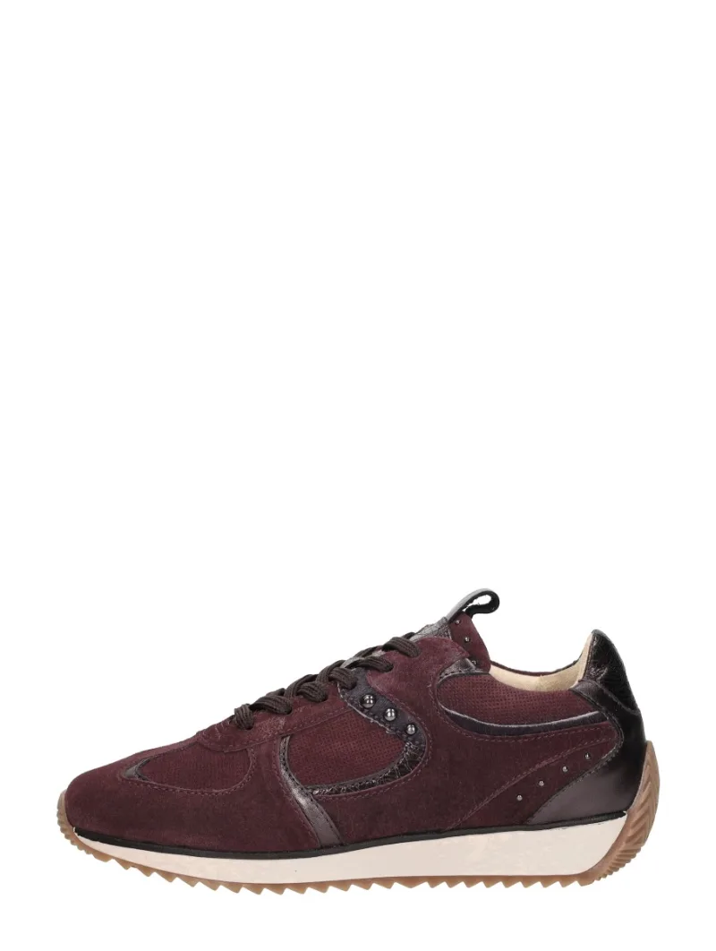 Sub55 Sneakers Laag, lage sneakers voor dames in bordeaux