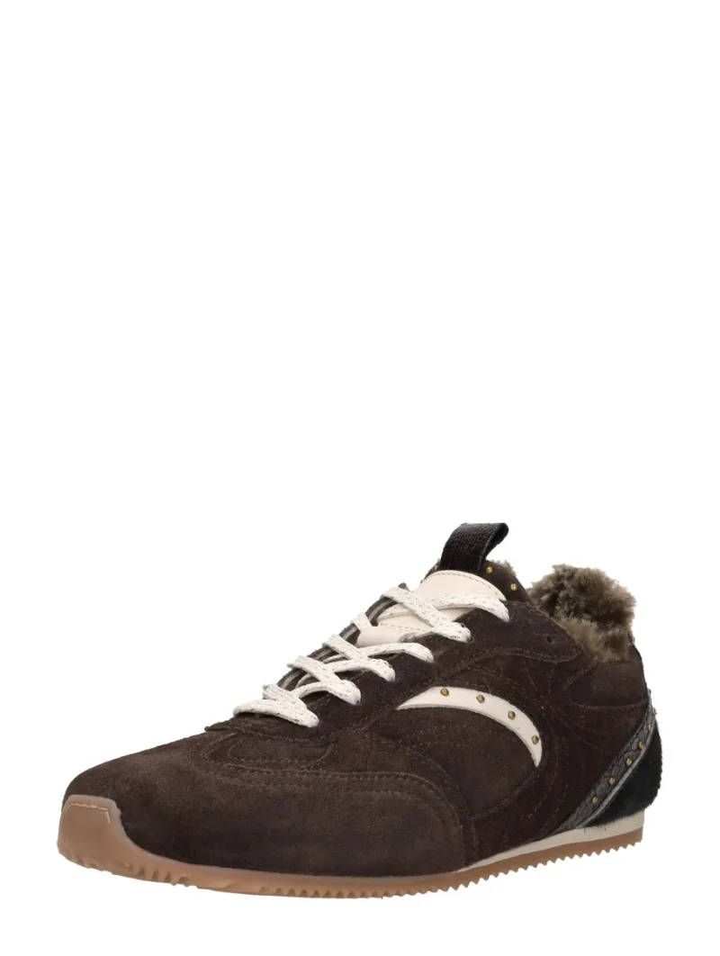 Sub55 Sneakers Laag, lage sneakers voor dames in donkerbruin, foto 2 van 2