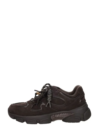 Guess Irrina, lage sneakers voor dames in donkerbruin, foto 1 van 4