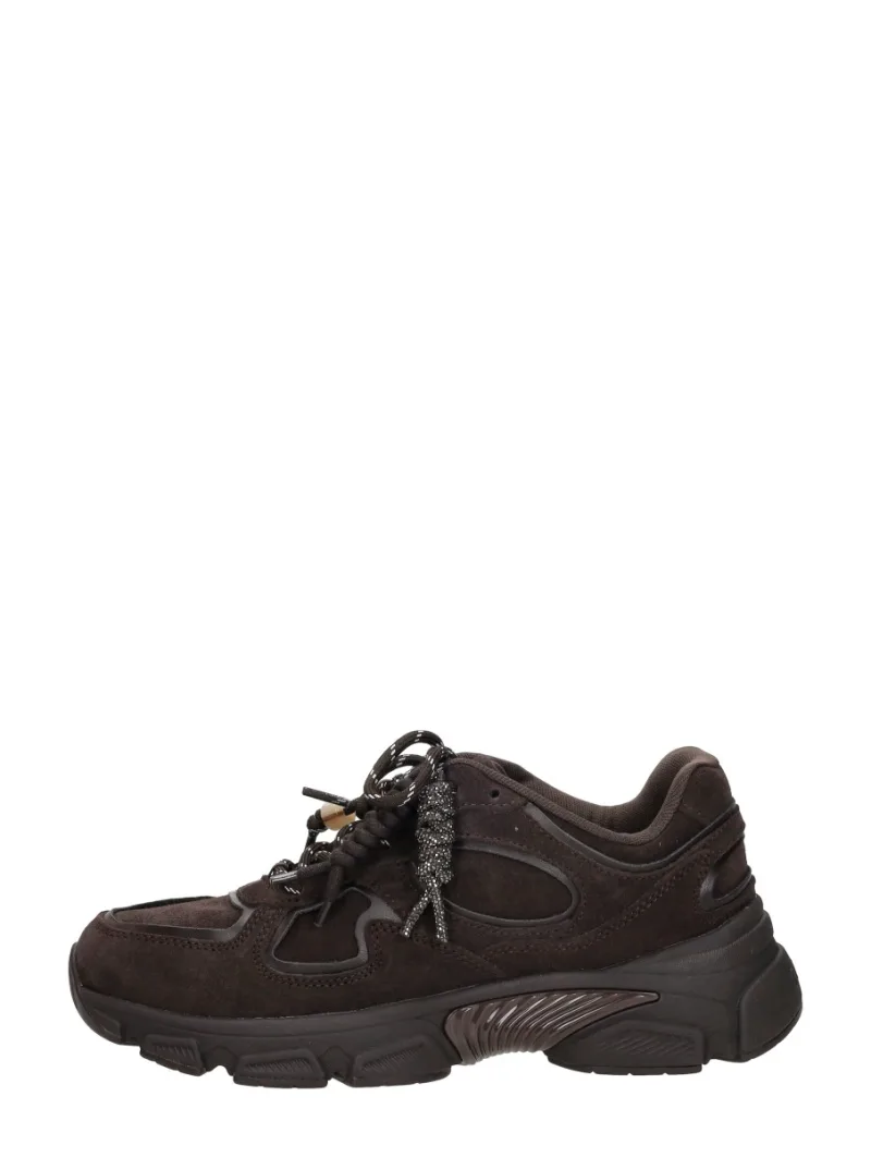 Guess Irrina, lage sneakers voor dames in donkerbruin