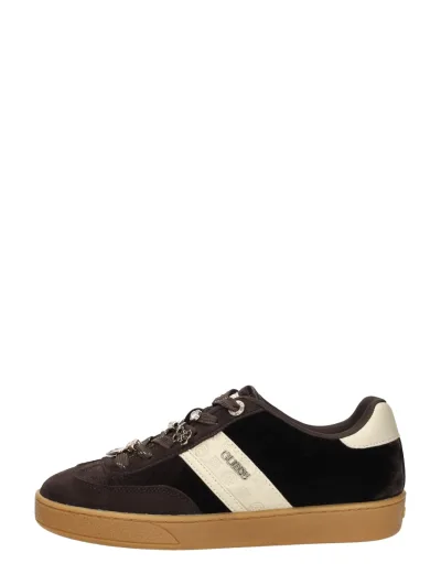 Guess Sneakers Laag, lage sneakers voor dames in donkerbruin, foto 1 van 4