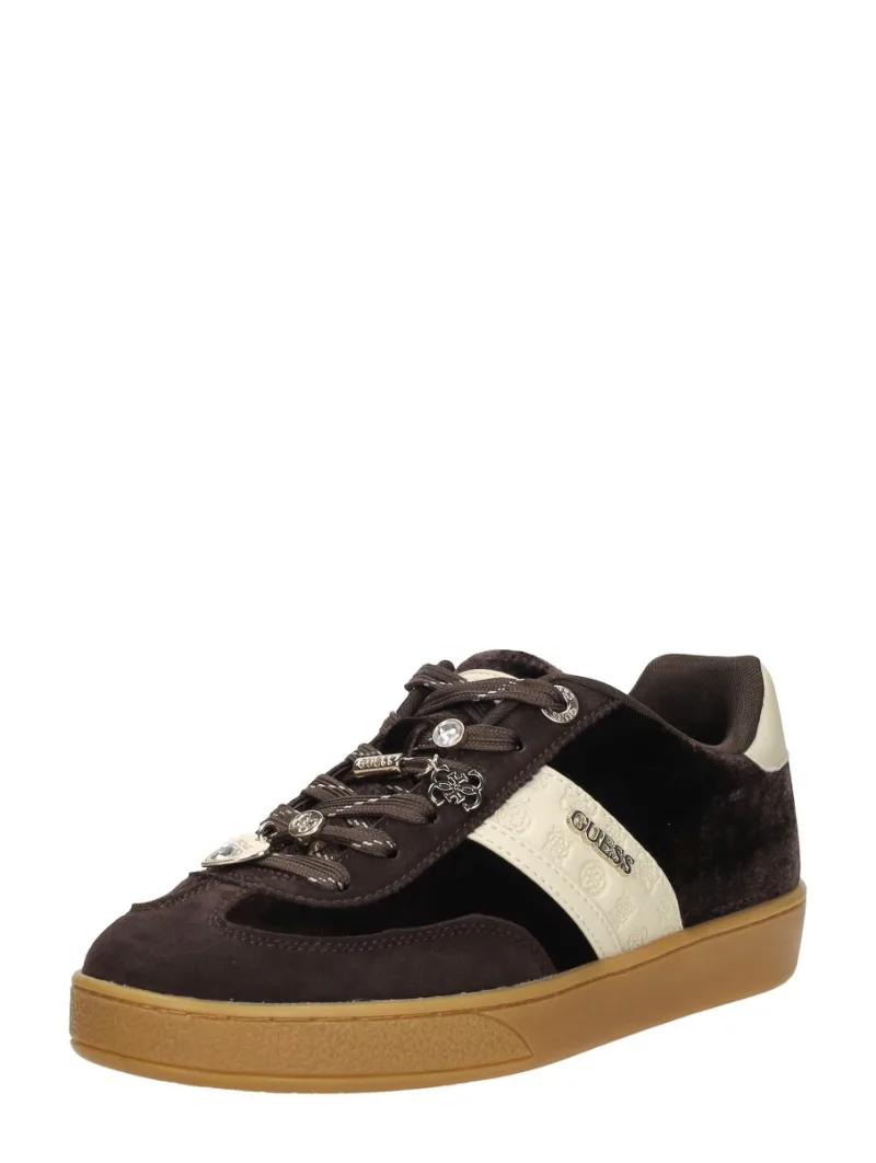 Guess Sneakers Laag, lage sneakers voor dames in donkerbruin, foto 2 van 2
