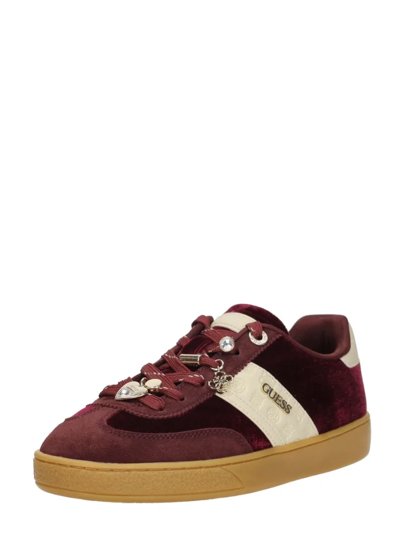 Guess Sneakers Laag, lage sneakers voor dames in bordeaux, foto 2 van 2