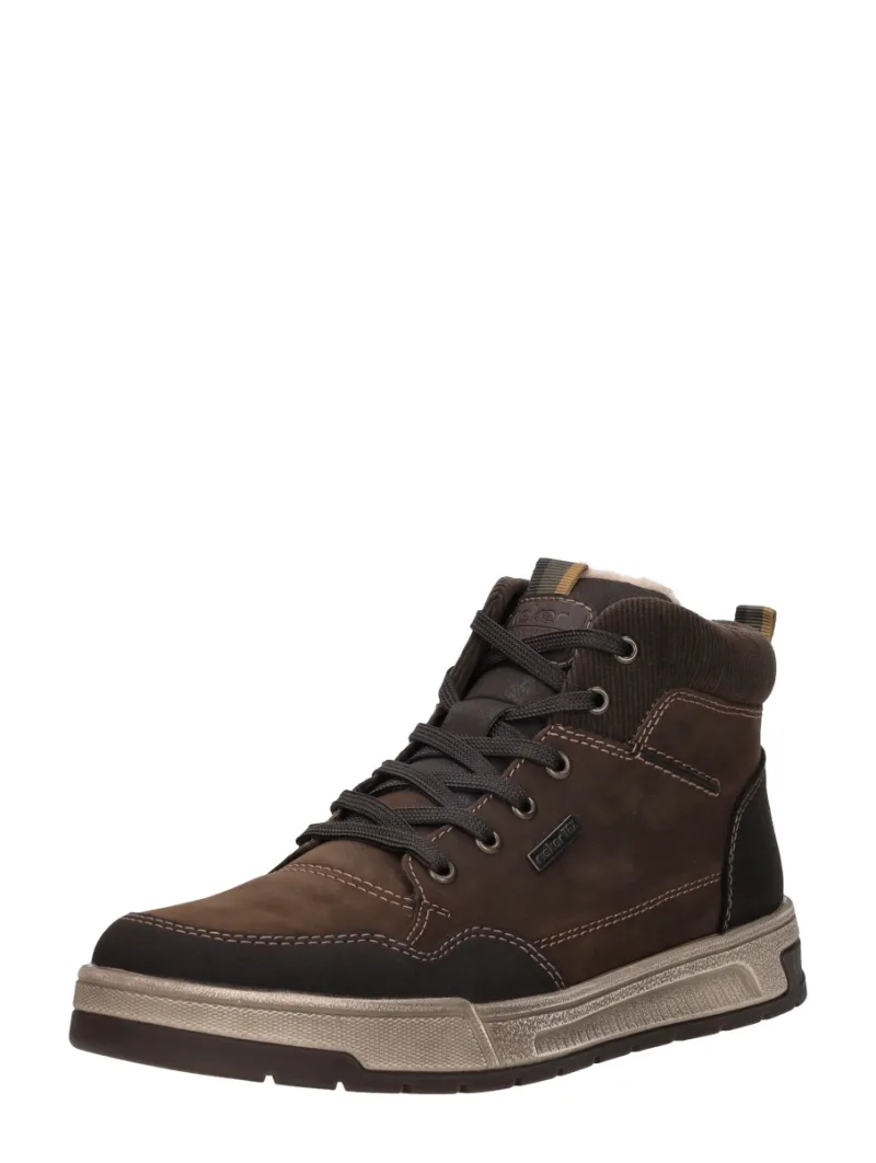 Rieker Veterschoenen Hoog, hoge veterschoenen voor heren in donkerbruin, foto 2 van 2