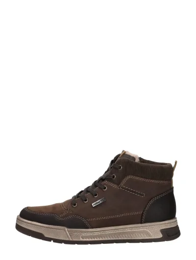 Rieker Veterschoenen Hoog, hoge veterschoenen voor heren in donkerbruin, foto 1 van 4