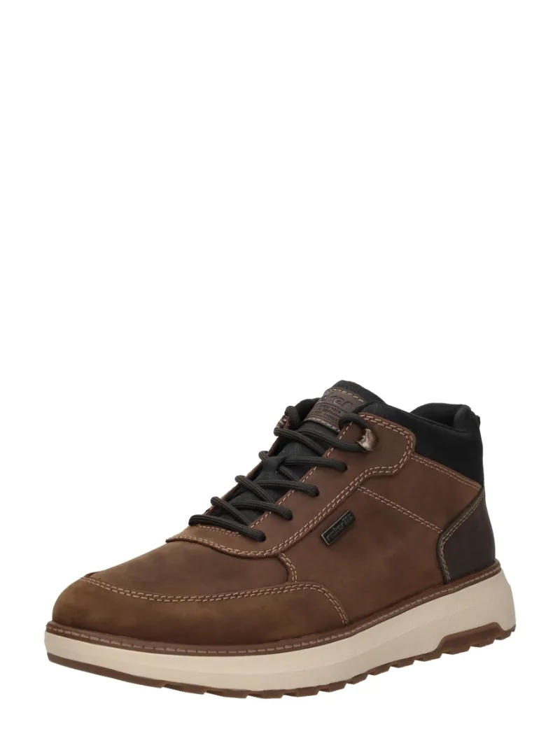 Rieker Veterschoenen Hoog, hoge veterschoenen voor heren in cognac, foto 2 van 2