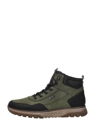 Rieker Veterschoenen Hoog, hoge veterschoenen voor heren in groen, foto 1 van 4