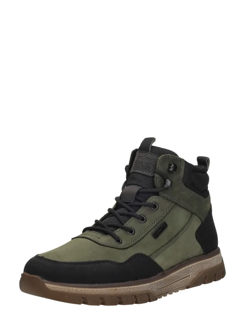 Rieker Veterschoenen Hoog, hoge veterschoenen voor heren in groen, foto 2 van 2