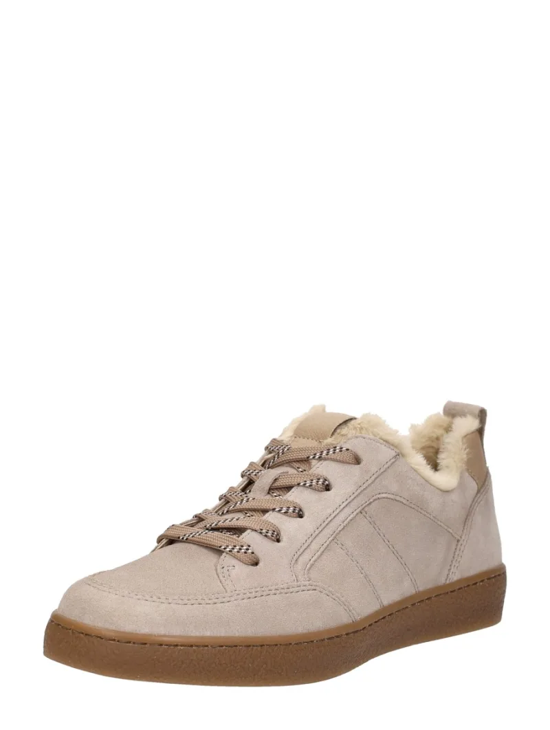 Gabor Sneakers Laag, lage veterschoenen voor dames in beige, foto 2 van 2