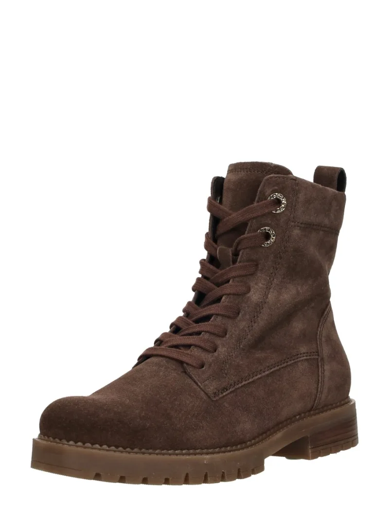 Gabor Veterschoenen Hoog, hoge veterschoenen voor dames in donkerbruin, foto 2 van 2