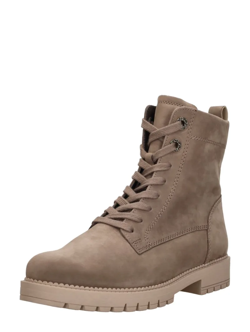 Gabor Veterschoenen Hoog, hoge veterschoenen voor dames in beige, foto 2 van 2