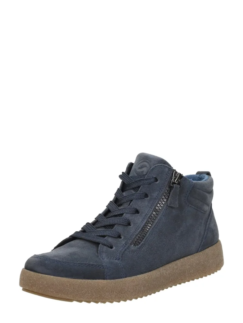 Ara Oslo, hoge veterschoenen voor dames in blauw, foto 2 van 2