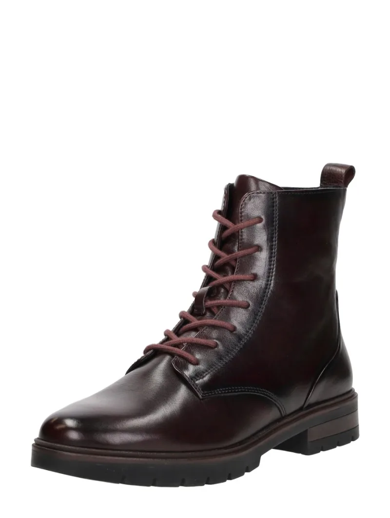 Ara Cambridge, hoge veterschoenen voor dames in bordeaux, foto 2 van 2