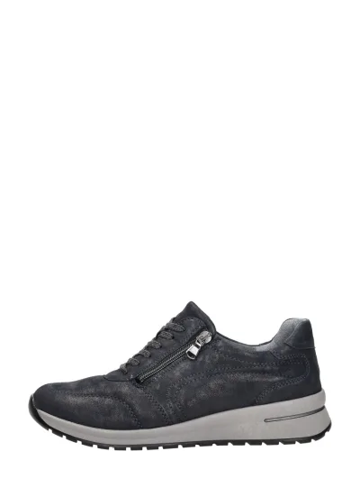 Waldläufer H-Inessa, lage veterschoenen voor dames in blauw, foto 1 van 4