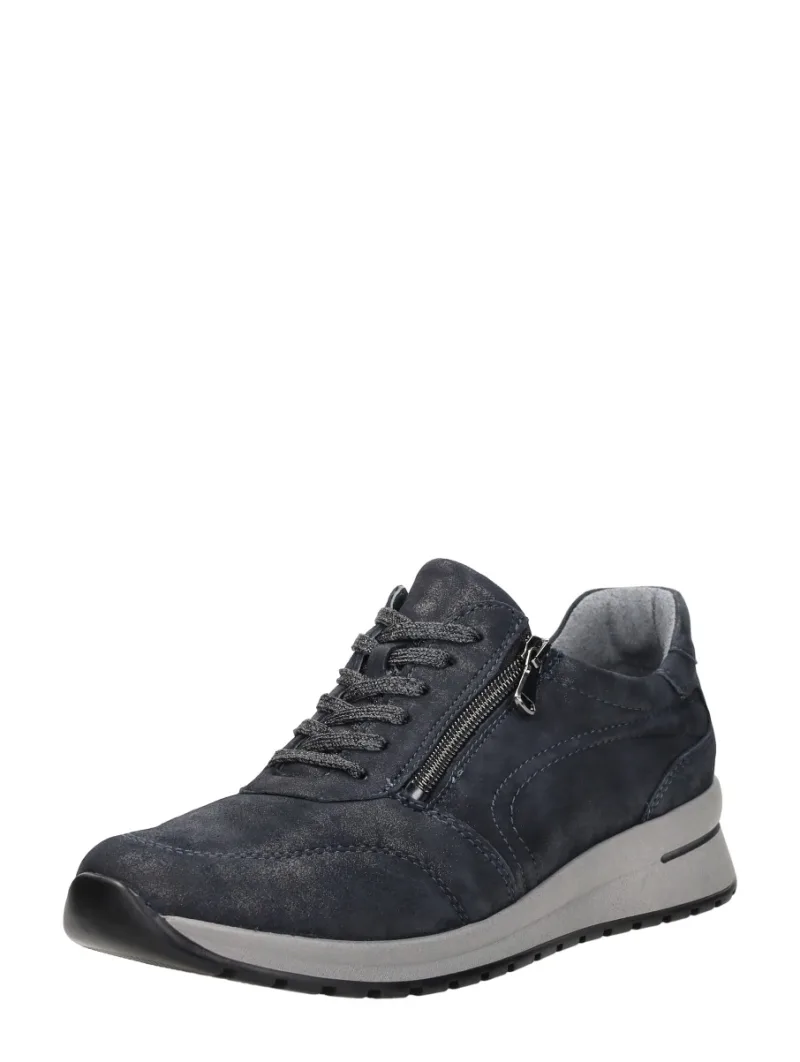 Waldläufer H-Inessa, lage veterschoenen voor dames in blauw, foto 2 van 2