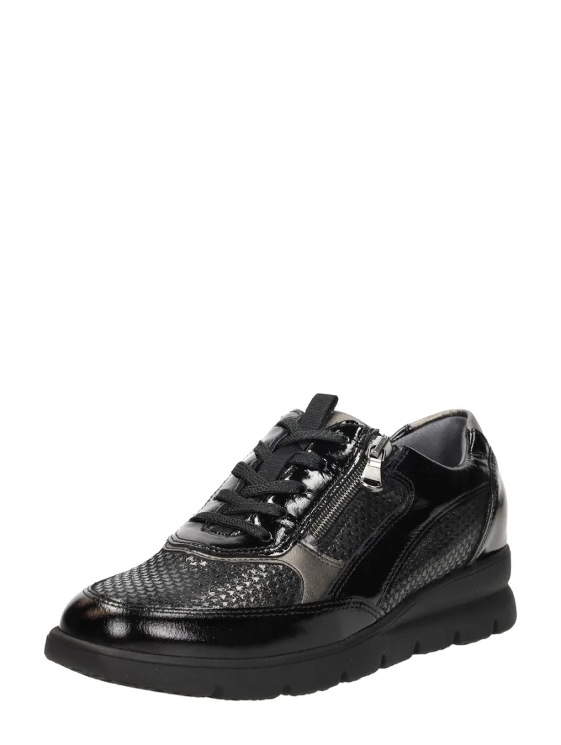 Waldläufer H-Bruni, lage veterschoenen voor dames in zwart, foto 2 van 2