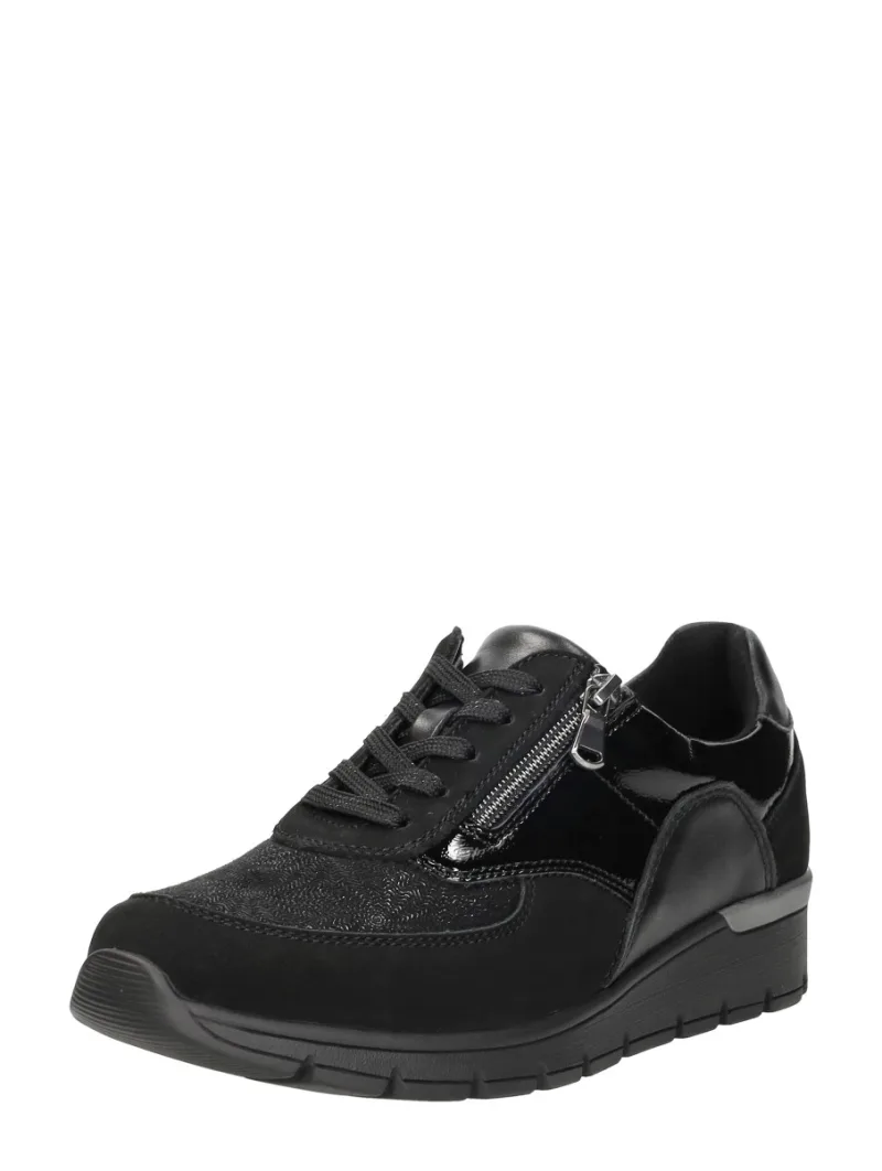 Waldläufer K-Ramona, lage veterschoenen voor dames in zwart, foto 2 van 2