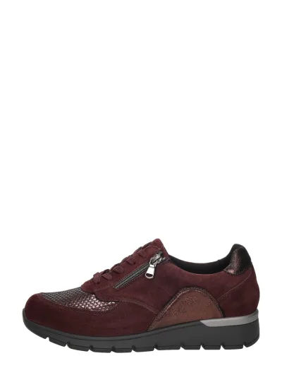 Waldläufer K-Ramona, lage veterschoenen voor dames in bordeaux, foto 1 van 4