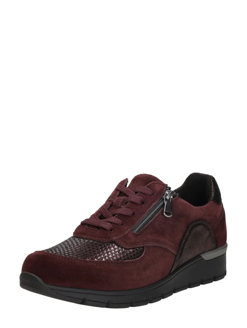 Waldläufer K-Ramona, lage veterschoenen voor dames in bordeaux, foto 2 van 2