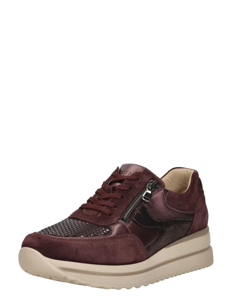 Waldläufer K-Luana, lage veterschoenen voor dames in bordeaux, foto 2 van 2