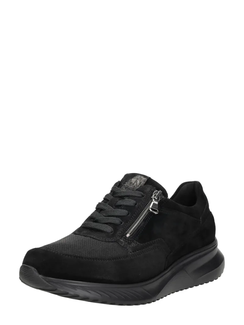 Waldläufer K-Janka, lage veterschoenen voor dames in zwart, foto 2 van 2