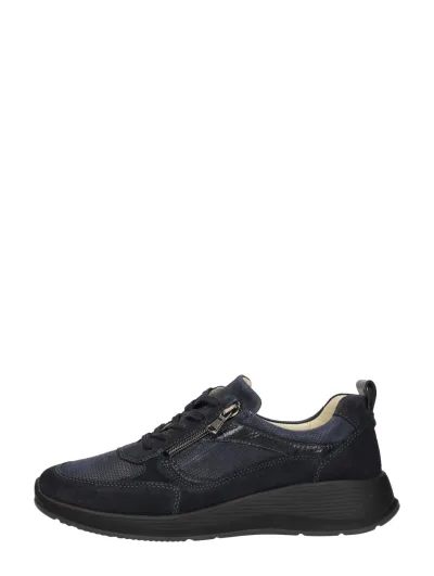 Waldläufer Kalea, lage veterschoenen voor dames in blauw, foto 1 van 4