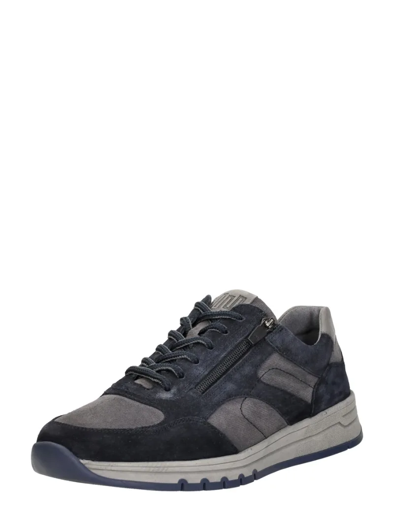 Waldläufer H-Anton, lage veterschoenen voor heren in blauw, foto 2 van 2