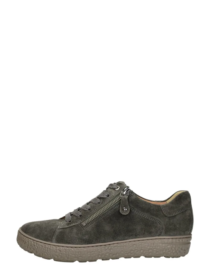 Hartjes Phil Shoe, lage veterschoenen voor dames in groen