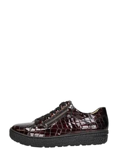 Hartjes Phil Shoe, lage veterschoenen voor dames in bordeaux, foto 1 van 5