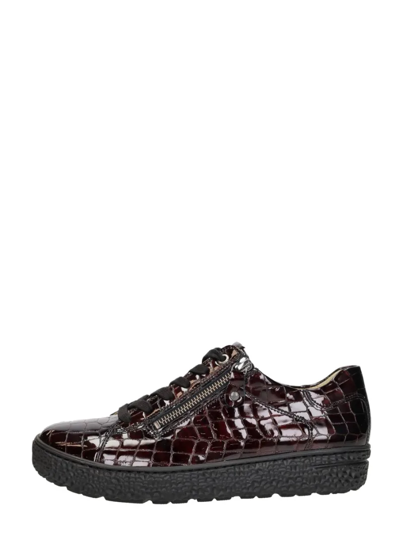 Hartjes Phil Shoe, lage veterschoenen voor dames in bordeaux