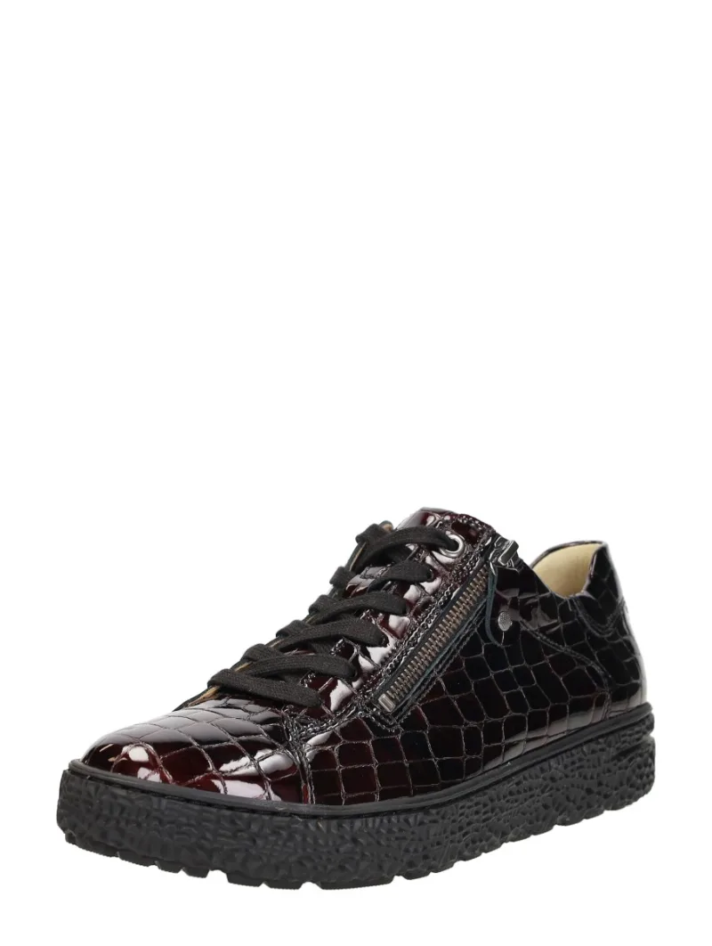 Hartjes Phil Shoe, lage veterschoenen voor dames in bordeaux, foto 2 van 2