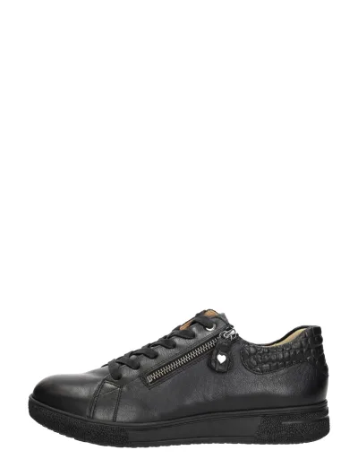 Hartjes Sophie Shoe, lage veterschoenen voor dames in zwart, foto 1 van 4