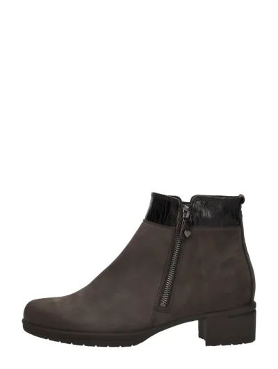 Hartjes Hip Boot, enkellaarsjes hak voor dames in taupe, foto 1 van 4