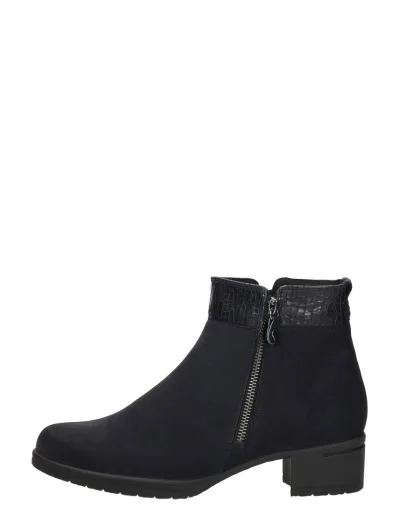 Hartjes Hip Boot, enkellaarsjes hak voor dames in blauw, foto 1 van 4
