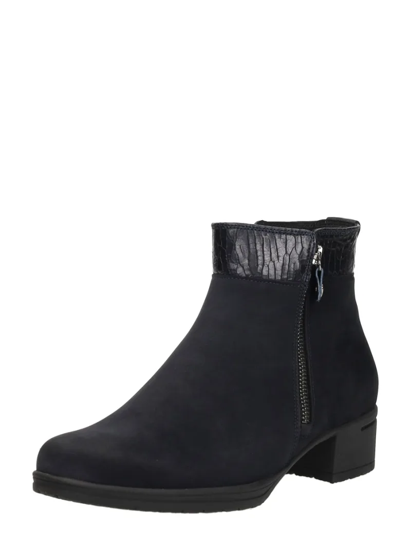 Hartjes Hip Boot, enkellaarsjes hak voor dames in blauw, foto 2 van 2