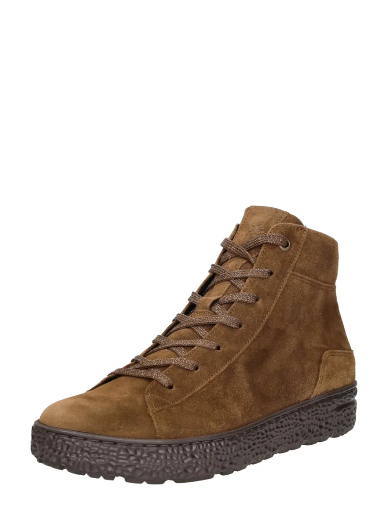 Hartjes Phil Boot, hoge veterschoenen voor dames in cognac, foto 2 van 2