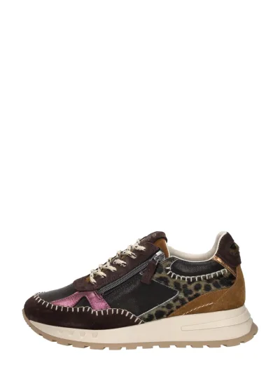 Piedi Nudi Hedy, lage sneakers voor dames in donkerbruin, foto 1 van 4