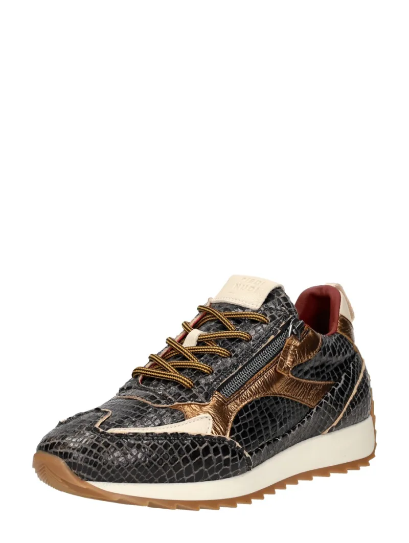 Piedi Nudi Hera, lage sneakers voor dames in zwart, foto 2 van 2