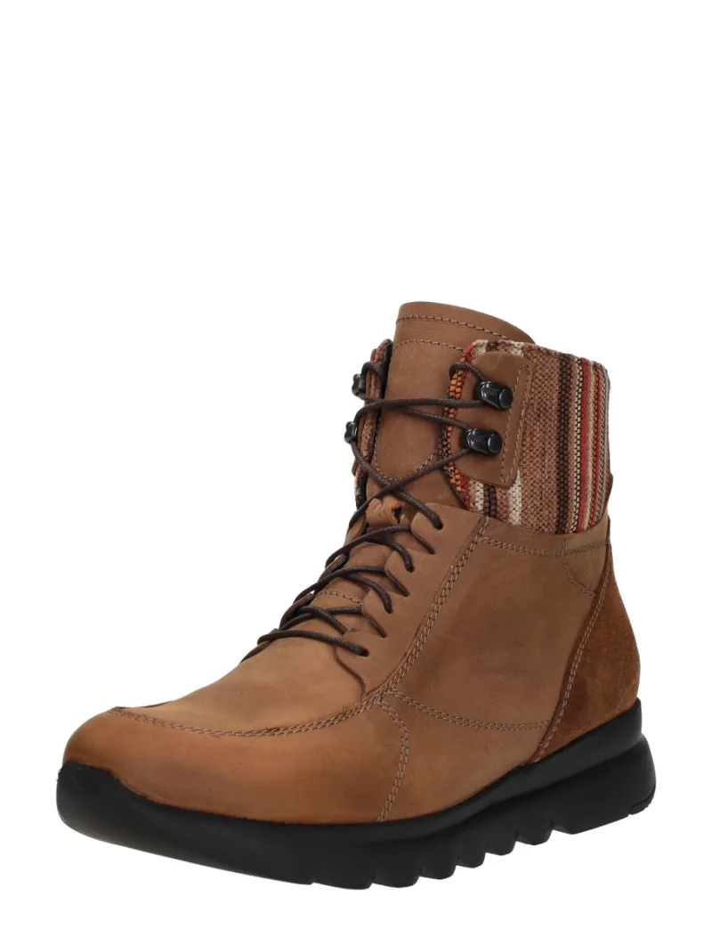 Wolky Grenada, hoge veterschoenen voor dames in beige, foto 2 van 2