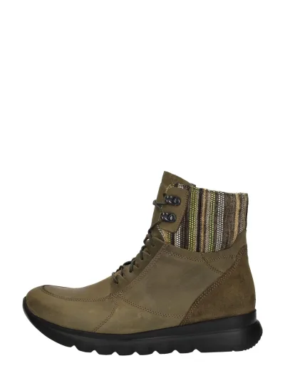 Wolky Grenada, hoge veterschoenen voor dames in groen, foto 1 van 4