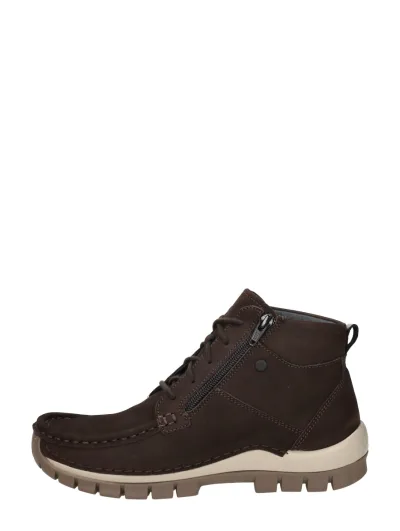 Wolky Boost, hoge veterschoenen voor dames in donkerbruin, foto 1 van 4