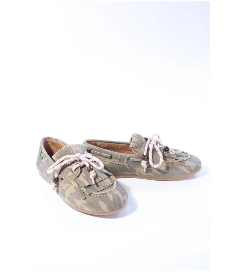 Via Vai 62374 June Loua, instappers & loafers voor dames in groen