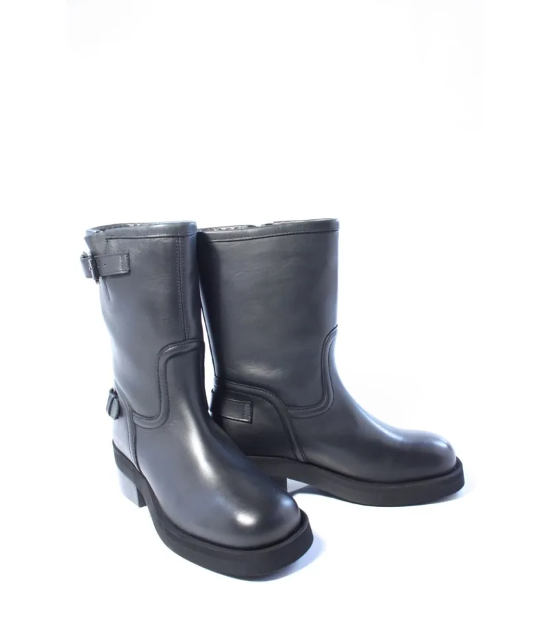 Nubikk biker boots, laarzen voor dames in zwart