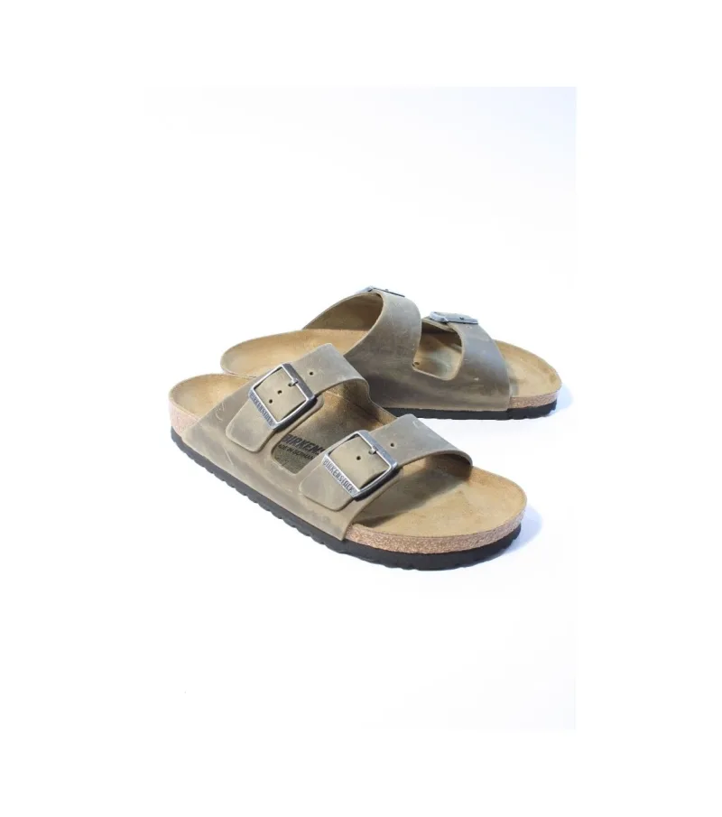 Birkenstock Arizona, slippers voor heren in groen