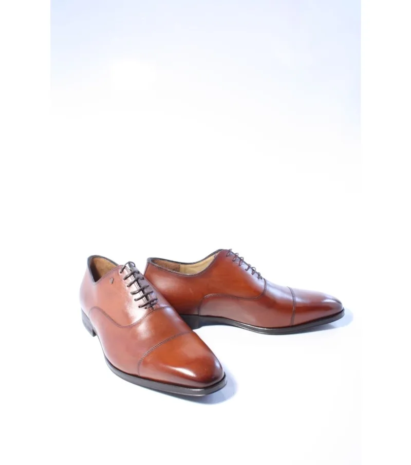 Van Bommel SBM-30088, veterschoenen voor heren in cognac
